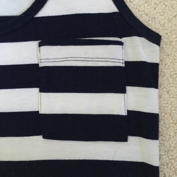 Racerback navy striped mini dress - Picture 2 of 5
